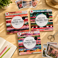 Bloc de papier photo 170 g/m² pour scrapbooking, 36 feuilles, 18 motifs, papier décoratif pour la création de cartes, le journaling et les loisirs créatifs