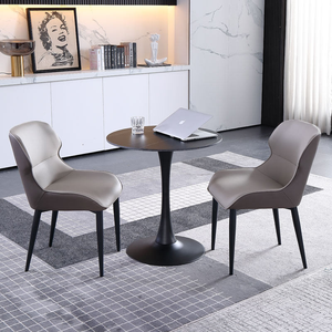 Table Ronde Moderne de Luxe en Métal avec Panneau en Pierre Style Café & Restaurant Mobilier pour Hôtels Salles de Séjour Fabriqué en Chine - Product Image 5