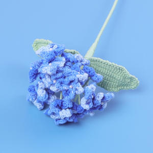 Hortensia artificial tejida a mano, flor de ganchillo, decoración del hogar para el día de San Valentín - Product Image 5