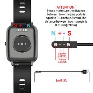 Cable de Carga Magnético <span class=keywords><strong>Universal</strong></span> de <span class=keywords><strong>2</strong></span> <span class=keywords><strong>Pines</strong></span> para Reloj Inteligente, Cable de Datos USB de PVC de 60 cm, <span class=keywords><strong>Cargador</strong></span> para Reloj Inteligente de <span class=keywords><strong>2</strong></span>,84 mm - Product Image 5