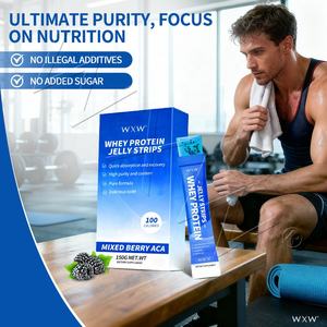 En Çok Satan Ürünler Whey Protein Jölesi Yüksek Proteinli Kas Destekleyici Doğal Formül Hızlı Emilim Düşük Şekerli Taşınabilir Fitness Jölesi - Product Image 5