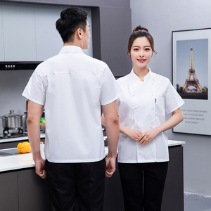 Abrigo de pizza de diseño moderno personalizado fabricante profesional ligero Hotel restaurante Bar algodón cocina <span class=keywords><strong>Chef</strong></span> chaqueta uniforme - Product Image 3