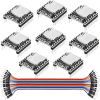 Module MP3 AIsmartlink DFPlayer Mini prenant en charge la carte TF, le stockage sur clé USB, fil Du-Pont mâle / Compatible Raspberry Pi/ESP32