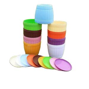 Style Moderne Épaissie Creative Charnu Vert Plante <span class=keywords><strong>Pot</strong></span> PP Résine Imitation Baril <span class=keywords><strong>Pot</strong></span> De Fleurs Petit Gros Bonsaï Fabricants - Product Image 1