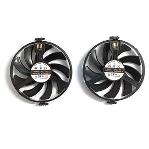 Ventilador de Refrigeración para Tarjetas Gráficas XFX AMD <span class=keywords><strong>Radeon</strong></span> <span class=keywords><strong>RX</strong></span> <span class=keywords><strong>480</strong></span> 470 570 580 470D RS Black Wolf, FDCU12S9-C DC 12V 0.45A, Enfriador de GPU XFX 570 580 - Product Image 3
