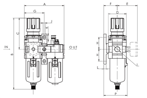 Unidades de preparación de aire NPT de alta calidad, reguladores de presión de compresor, regulador de filtro de aire <span class=keywords><strong>Smc</strong></span>, regulador de filtro neumático - Product Image 3