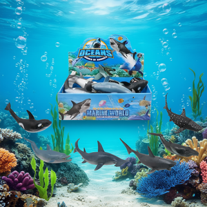 Ensemble de jouets animaux marins Ocean World, collection de figurines requin, dauphin, orca, baleine de 8 à 23 cm pour enfants de 3 ans et plus - Product Image 3