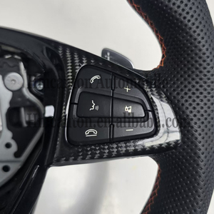 Volant en cuir perforé en fibre de carbone populaire pour Mercedes Benz GLC GLC63 AMG – Vente en gros à chaud - Product Image 3