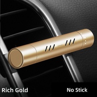 Désodorisant de voiture à fixation sur grille d'aération, parfum solide longue durée, senteur légère, ornement décoratif intérieur en alliage