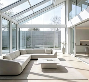<span class=keywords><strong>Solarium</strong></span> extérieur autoportant moderne en aluminium 6063-T6 avec toit incliné ou courbé en verre trempé, design personnalisé - Product Image 5