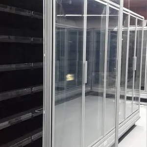 Commercial refrigerated and chilled tempered electric heating glass doors
