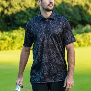 Vente en gros Logo personnalisé Polyester impression sublimation grande taille hommes Jersey golf sport Polo t-shirt Polo pour homme