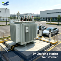 Transformateur de distribution immergé dans l'huile TSTY 35kV 630KVA 1000KVA pour borne de recharge rapide de véhicules électriques Ultra