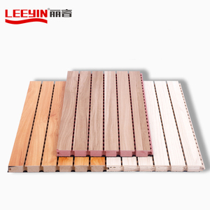 Mô hình 3D thiết kế <span class=keywords><strong>MDF</strong></span> rãnh tấm âm thanh bằng gỗ rãnh Bảng điều khiển âm thanh rãnh tấm gỗ cho tường - Product Image 2