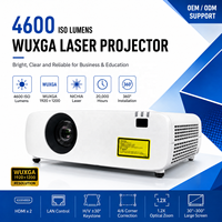 Projecteur laser OEM ODM WUXGA 4600 lumens ISO pour salle de classe, salle de réunion et centre de formation