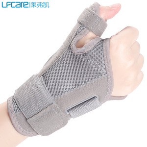 ที่รัดข้อมือพร้อมที่รองนิ้วหัวแม่มือ สีเทาระบายอากาศได้ดี สำหรับเล่นกีฬาและออกกำลังกาย - Product Image 3