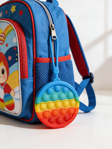 ของเล่นบับเบิ้ลซิลิโคนหลากสีแบบนำกลับมาใช้ใหม่ - ของเล่นบีบคลายเครียด - Product Image 4