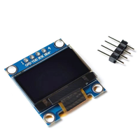 Modul OLED Tipe Standar 0,96 Inci Warna Putih Biru Kuning 128X64 OLED I2C IIC Driver Chip SSD1315 Kemasan Anti-statis