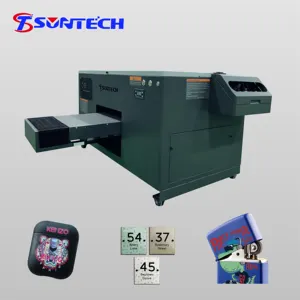 Suntech A3 프린터 데스크탑 평판 LED UV 프린터 XP600 화이트 컬러 UV