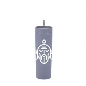 Customized Travel Skinny <b>Reusable</b> Tumbler Plastic <b>Reusable</b> Tumblers With <b>Straw</b> and Lid - Product Image 2