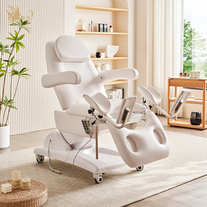 Phụ khoa kiểm tra bảng điện thủy lực có thể điều chỉnh y tế thi giường cho phòng khám bệnh viện PU da đầu giường - Product Image 5