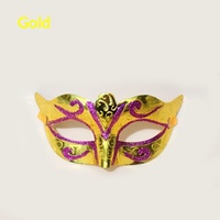 Masques de mascarade Princesse Anna mignons en stock pour festivals et fêtes ; Plastique électroplaqué, provenance Chine