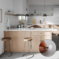 Cache-trous décoratif en plastique de 12 mm pour vis autotaraudeuses, étanche, pour cuisine et bureau à domicile