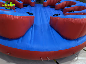 Flotteur gonflable vert de tube de remorquage de cavalier de natation sports nautiques gonflables bouée ouverte harnais résistant remorquable avec des anneaux en d - Product Image 4