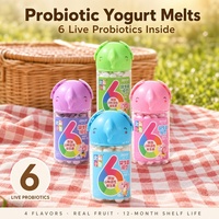 Yaourt protéiné lyophilisé qui fond dans la bouche, 6 probiotiques actifs, sans additifs, sans OGM, pour bébés et tout-petits