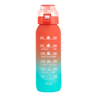 Bouteille d'eau potable en plastique aromatisée à saveur de fruits parfumée avec logo personnalisé de 32oz avec bouteille d'eau à dosettes aromatisées