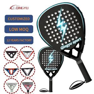 <span class=keywords><strong>Raquette</strong></span> de <span class=keywords><strong>padel</strong></span> Qingyu Sport en fibre de carbone diamant de haute qualité, design personnalisé, abordable, fabriquée en Chine, pour la confiance en soi au tennis - Product Image 1
