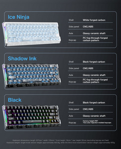Clavier de jeu mécanique RGB filaire ATTACK SHARK R68 HE 65% avec déclenchement rapide 8K - Product Image 6