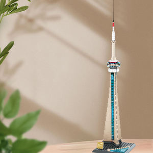 Wange 4215 Torre CN, Bloques de Plástico de Atracciones, Modelo de Ladrillos para Niños, Juego de Bloques de Construcción Educativos, Juguete Decorativo - Product Image 3