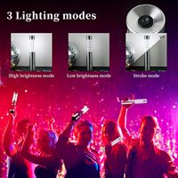 Bâton lumineux LED rechargeable de 23 cm, lumière stroboscopique, flash électronique, lumière de feux d'artifice pour le service de bouteilles de champagne et de vin