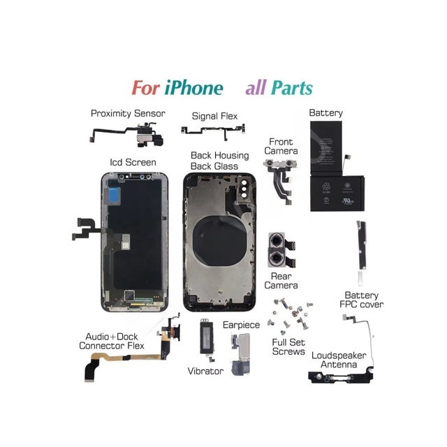 Original Repair Spare Parts for iPhone Assesories for iPhone X XR XS MAX 11 Pro 12 13 Pro MAX for Mobile Phone LCD Parts Repair