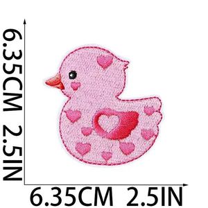 Patch brodé thermocollant motif canard de dessin animé mignon pour la décoration de vêtements, chapeaux et sacs - Product Image 6