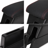 Boîte d'accoudoir en cuir pour voiture VW Jetta Santana VA3 Skoda Rapid, version taxi, remplacement de la console centrale