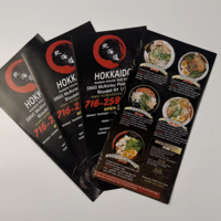 Service d'impression de menus de restaurant japonais de haute qualité sur mesure, menus professionnels de sushis à emporter, prospectus