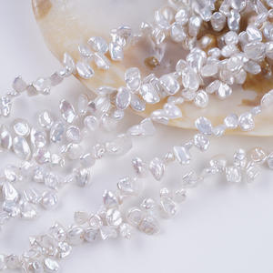 Perlas de Agua Dulce Naturales Barrocas de 6-8 mm, Cuentas con Orificio, Pétalo de Flor Regenerado, Joyería DIY, Cuentas Sueltas, Accesorios de Perlas - Product Image 5