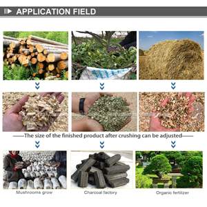 Chine meilleure vente broyeur à marteaux roulement de moteur broyeur de sciure de bois à haute efficacité pour la plantation de culture de champignons - Product Image 2