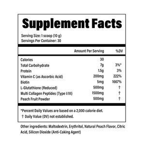 Poudre de Glutathion de Grade IV OEM Personnalisée Pureté 99% Éclaircissement et Blanchiment de la Peau Antioxydant Supplément GMP Vente en Gros en Vrac Direct Usine - Product Image 4
