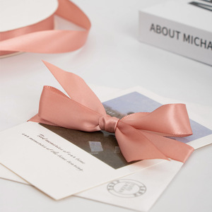 Nine-Colored Ribbon Satin Ribbon 2cm Wedding Gift Decoration Bow Making DIY Craft Ribbon Solid Color Woven Beautiful - Product Image 3