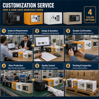 Mini Caja Fuerte Electrónica Inteligente FS-YP-17, Nuevo Gabinete de Seguridad para Oficina con Cerradura de Llave para Dinero, Joyas, Relojes y Objetos de Valor