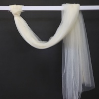 Voile de chaise en organza transparent pour décoration de mariage, drapé de plafond en tulle blanc pour chaise Chiavari