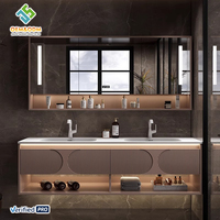 2025 OEM Juerte Coiffeuse Vente Chaude Comprenant Bureau Meuble Panneau Miroir Lavabo Robinet pour Meubles-Lavabos de Salle de Bain Roche Salle à Manger