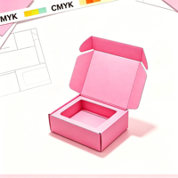 Boîtes d'expédition en carton rose personnalisées en gros, boîtes d'expédition en carton pour abonnement personnalisées avec logo