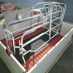 Nueva condición Hierro Acero Galvanizado Cerdo Jaula de maternidad Cerda Jaulas de parto 1,8x2,4 m Ventilación de presión positiva Automática - Product Image 2