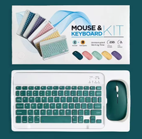 Clavier sans fil portable ultra-plat 10 pouces en ABS avec souris, rechargeable, pour iPad et tablette – Offre spéciale usine