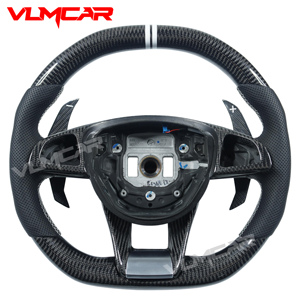 Volant en fibre de carbone, AMG, pour <span class=keywords><strong>mercedes</strong></span>-benz, w205/ W213/ CLA/ GLA/ A45, disponible pour tous les modèles de voitures, nouveau - Product Image 1