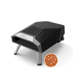 테이블 소형 상업용 조리대 이탈리아 피자 만들기 오븐 프로판 피자 오븐 야외
